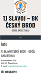 Mobile Screenshot of basket.cesbrod.cz